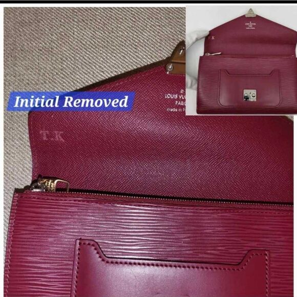 Louis Vuitton Burgundy and Brown Shoulder Bag - Picture 3 of 8